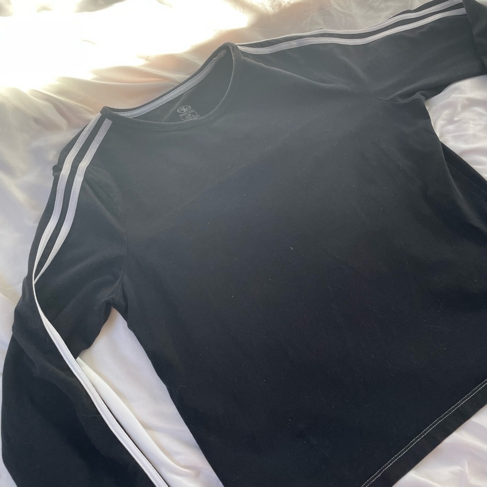 Skater 90s Long-Sleeve Top with Stripes